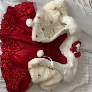 Baby Christmas Dress W/ jacket